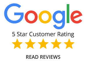 Google Reviews Logo Showing 5 Star Customer Ratings Google 5-star rating