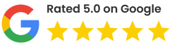Rated 5.0 on Google